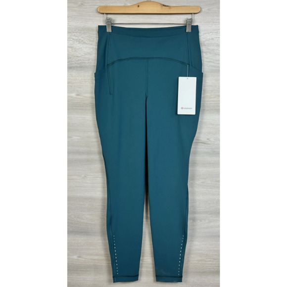 Lululemon Swift Speed HR Tight 28” Brushed Luxtreme Size 2 Green - Picture 1 of 5